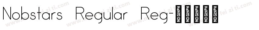 Nobstars Regular Reg字体转换